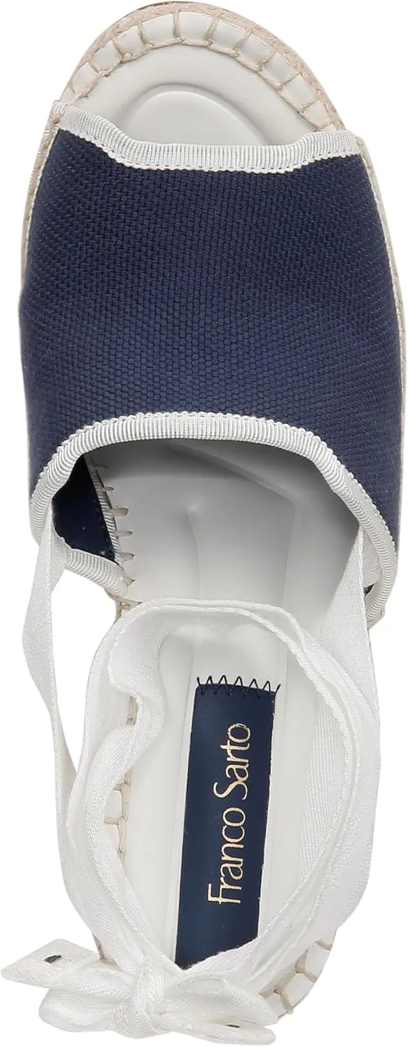 Franco Sarto Women's Sierra Lace Up Espadrille Wedges Sandal