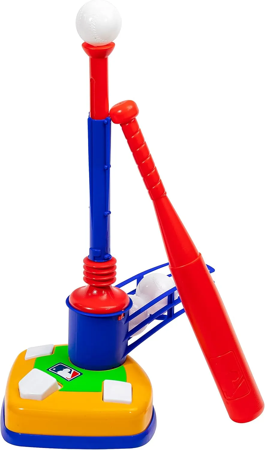 Franklin Sports Kids Teeball Tee - 2-in-1 Super Star Batter - Youth Baseball and Teeball Batting Tee   Pitching Machine - Perfect Kids   Toddlers Toy Set