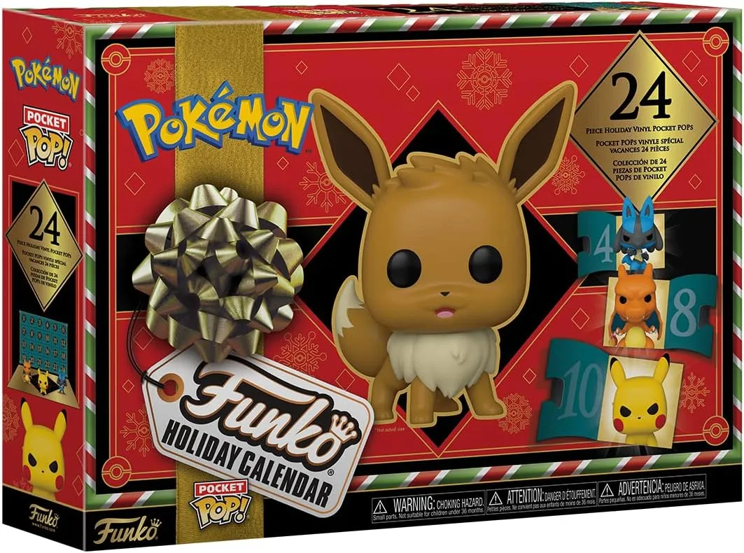 Funko Pop Vinyl Figure Pop Holiday Calendar - Charmander Salameche Glumanda - Pokemon, 24 Pocket S - Collectable Vinyl Figure - Gift Idea - Official Merchandise - Toys for Kids & Adults