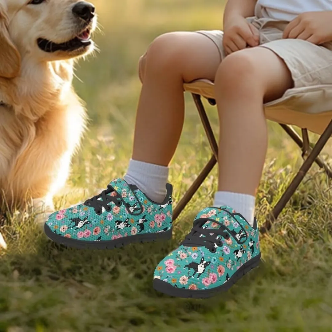 Girls Boys Hook & Loop Closure Sneakers Unisex Child Kids Anti-Slip Lightweight Shoes