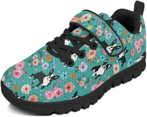 Girls Boys Hook & Loop Closure Sneakers Unisex Child Kids Anti-Slip Lightweight Shoes