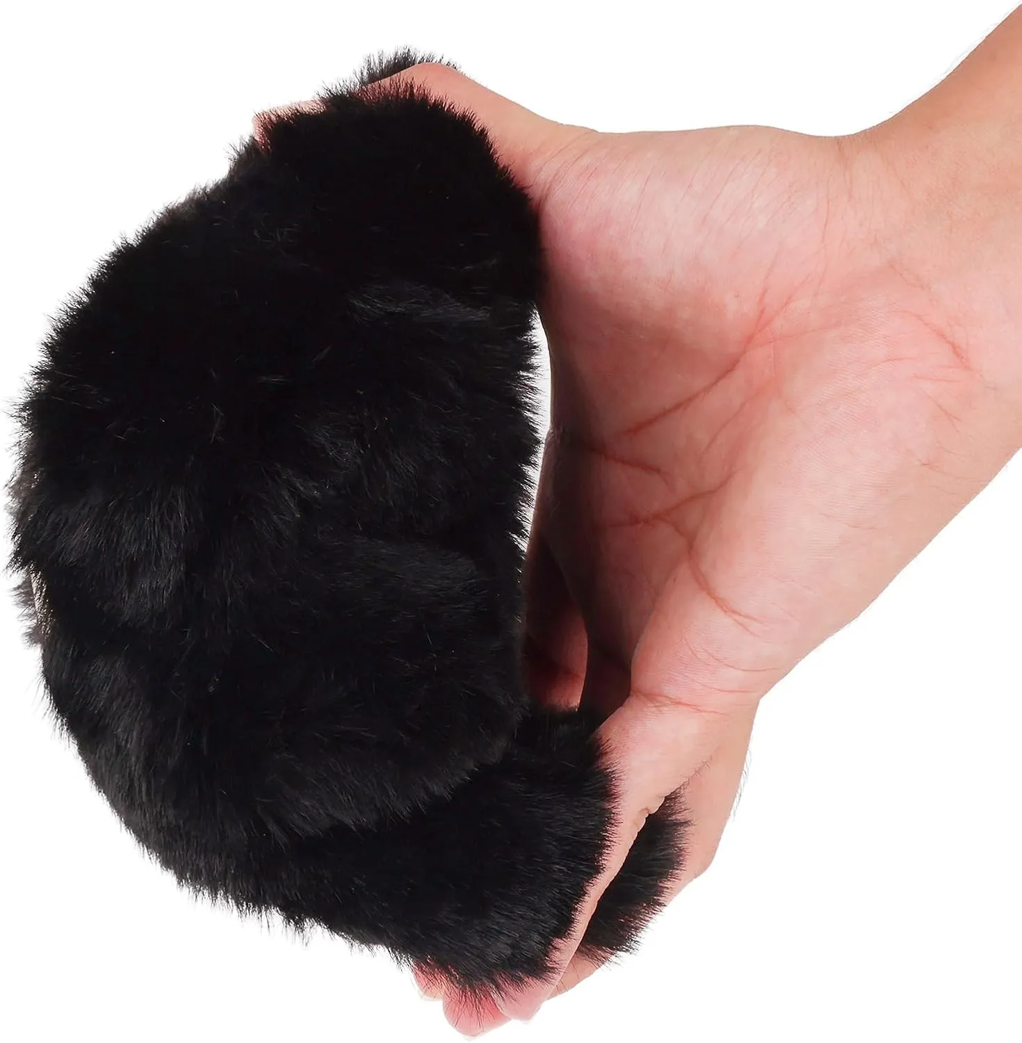 Girls Fuzzy Memory Foam Slippers Comfy丨Kids Fluffy Plush Open Toe House Slippers丨Slip On Furry Home Slides丨Indoor Outdoor Fur Flip Flop