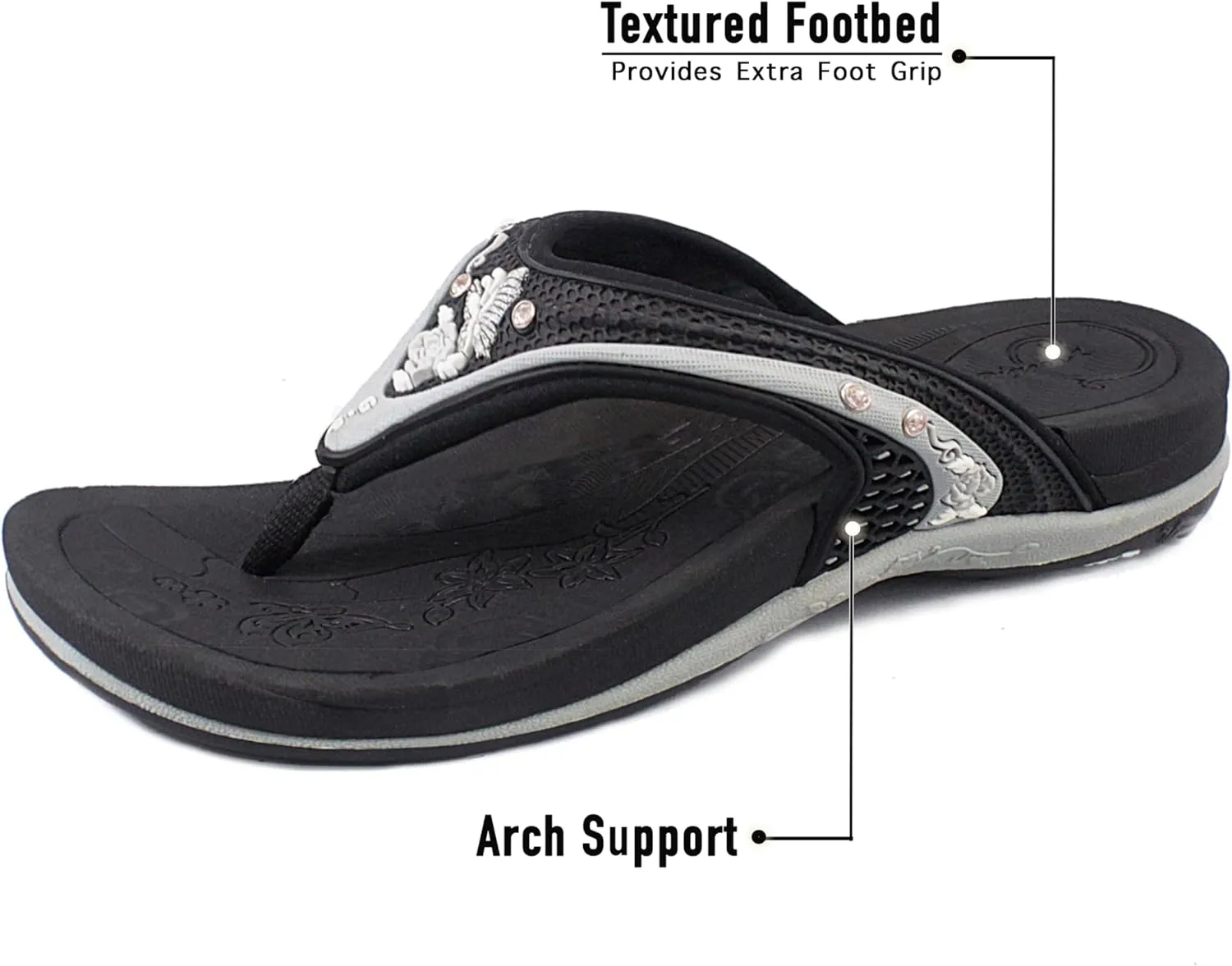 Gold Pigeon Shoes SIGNATURE Comfort Ergonomic Walking Flip Flops for Women