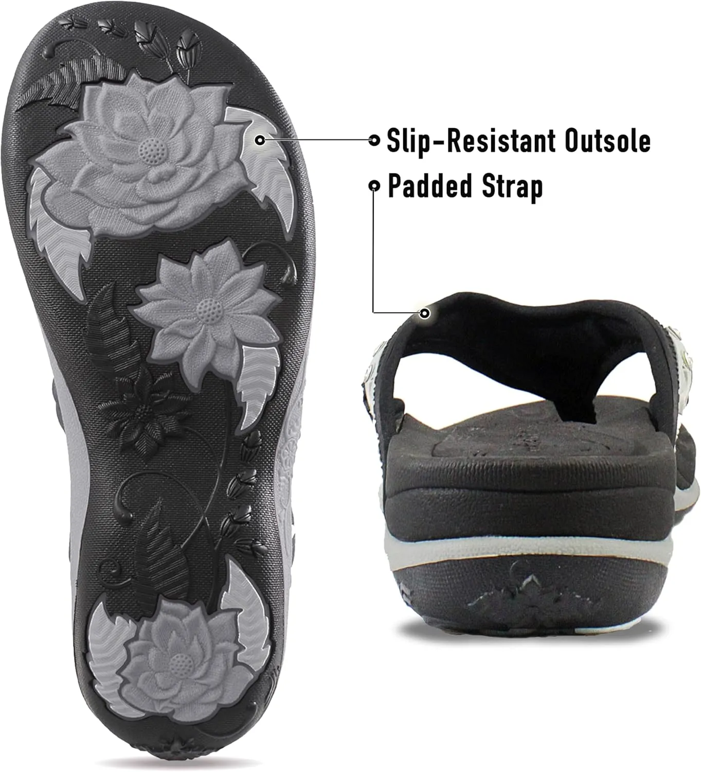 Gold Pigeon Shoes SIGNATURE Comfort Ergonomic Walking Flip Flops for Women