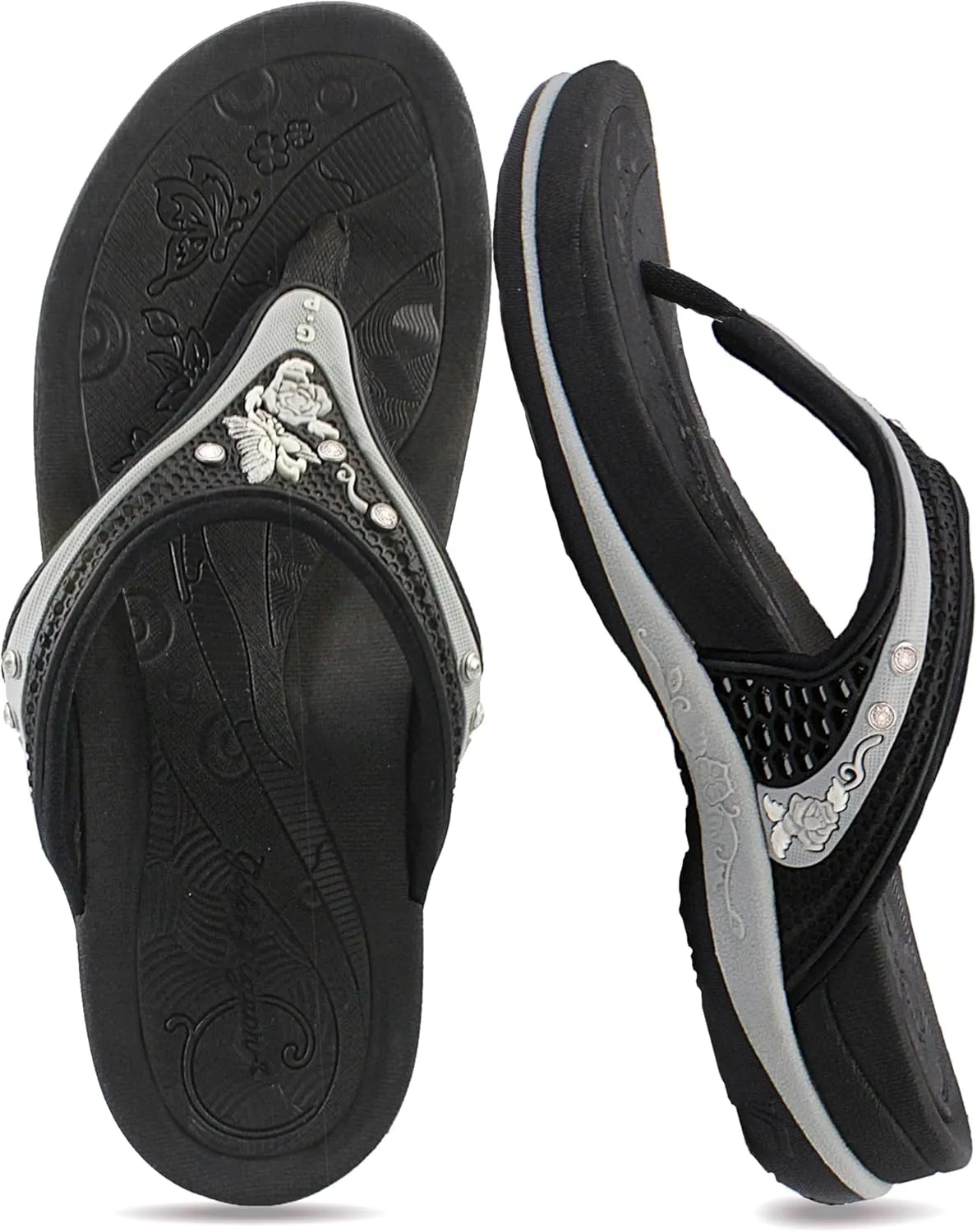 Gold Pigeon Shoes SIGNATURE Comfort Ergonomic Walking Flip Flops for Women