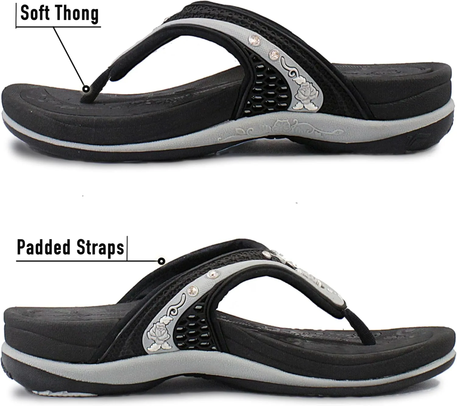 Gold Pigeon Shoes SIGNATURE Comfort Ergonomic Walking Flip Flops for Women