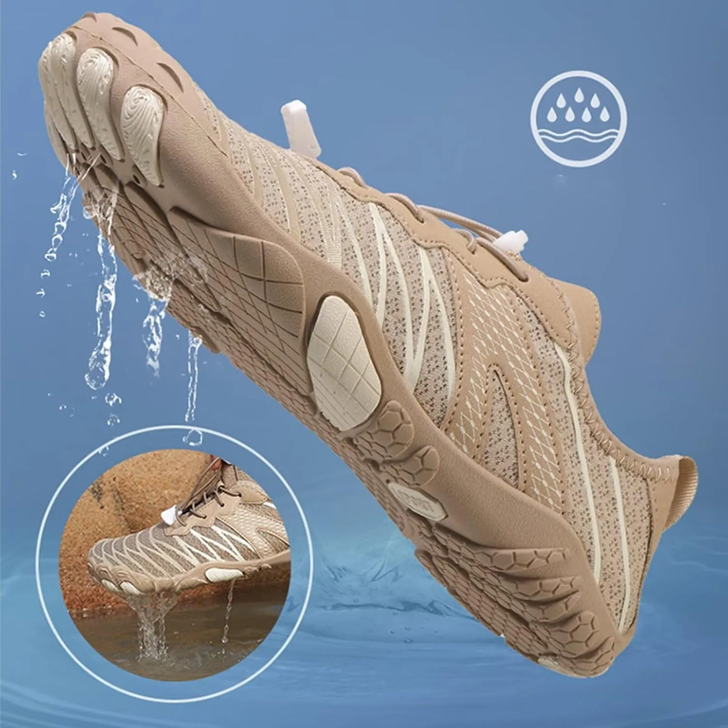 Grounding Shoes for Women Men Barefoot Water Shoes Wide Toe Box Weightlifting Squat Sneakers Fitness Cross-Trainer Sneakers