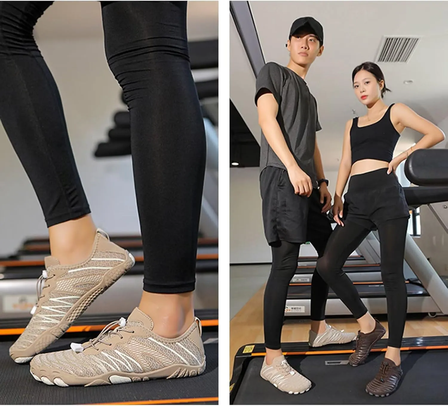 Grounding Shoes for Women Men Barefoot Water Shoes Wide Toe Box Weightlifting Squat Sneakers Fitness Cross-Trainer Sneakers