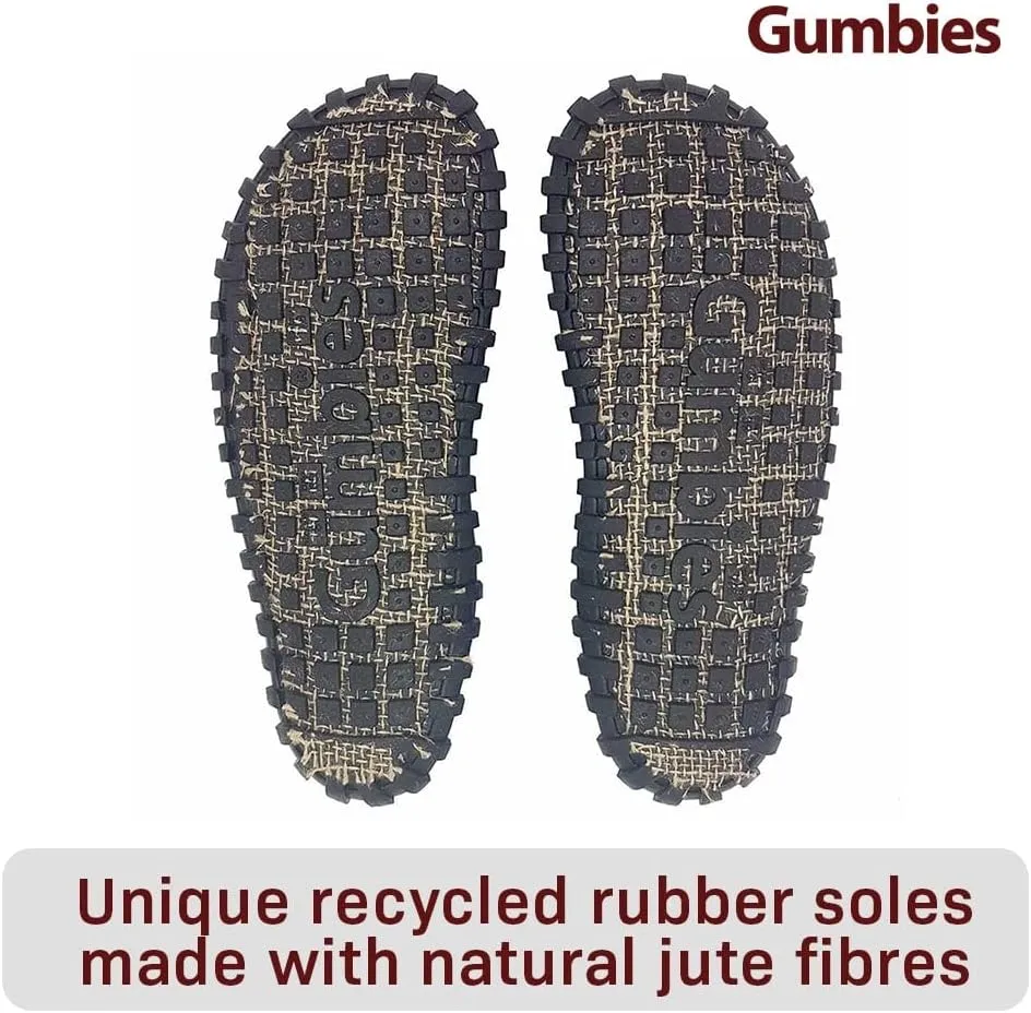 Gumbies Islander Unisex Flip Flops, with Supersoft Cotton Toe Post and Durable Recycled Rubber Sole - Comfort Guaranteed