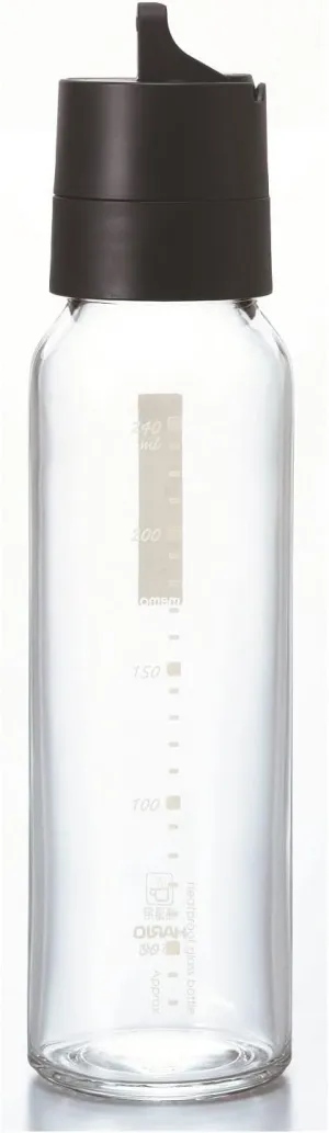 Hario Flip-Top Dressing Bottle, 240ml, Black
