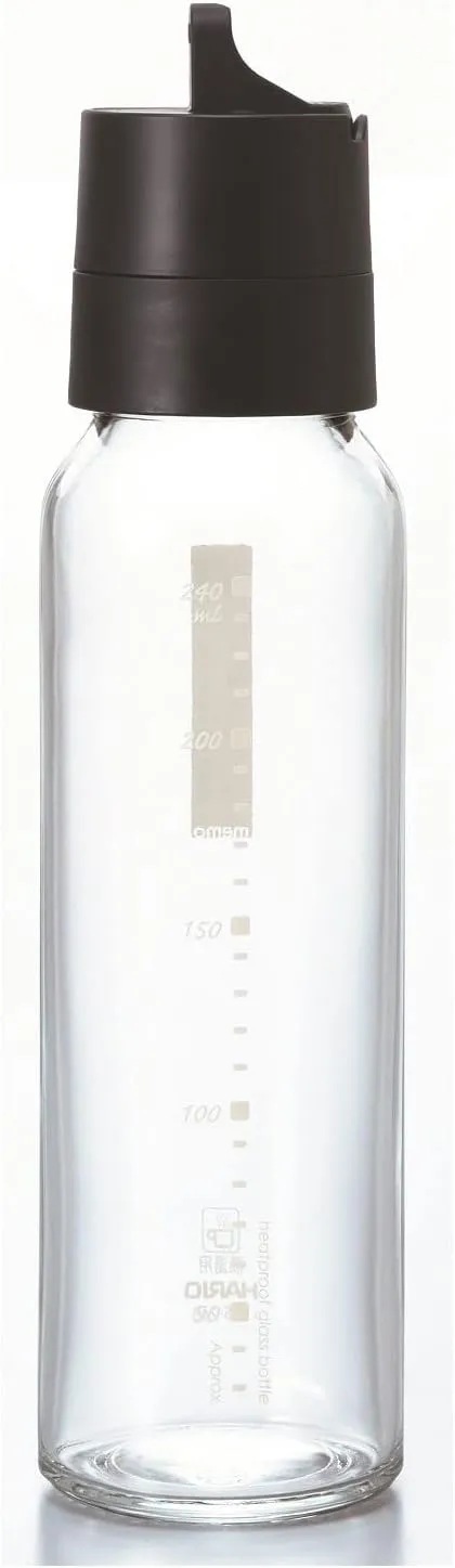 Hario Flip-Top Dressing Bottle, 240ml, Black