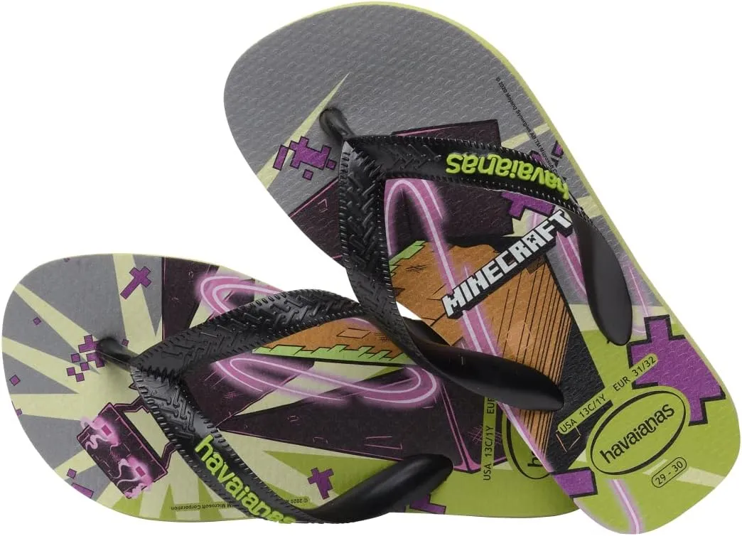 Havaianas Boy's Top Minecraft (Toddler/Little Kid/Big Kid)