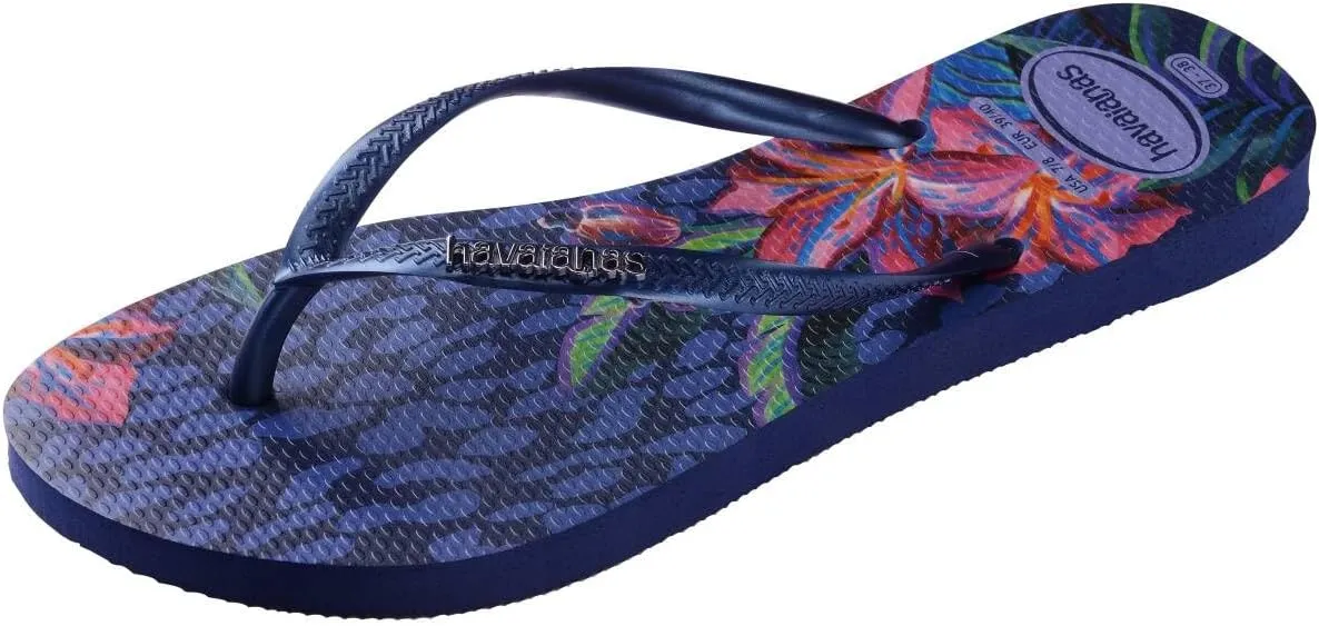 Havaianas Women Slim Animal Floral Fusion Flip Flops - Spring and Summer Pool Sandals for Women