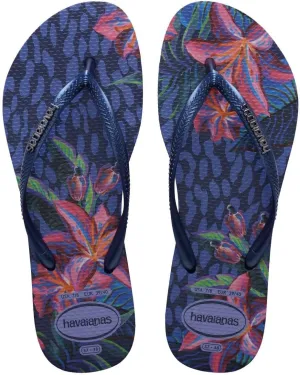 Havaianas Women Slim Animal Floral Fusion Flip Flops - Spring and Summer Pool Sandals for Women