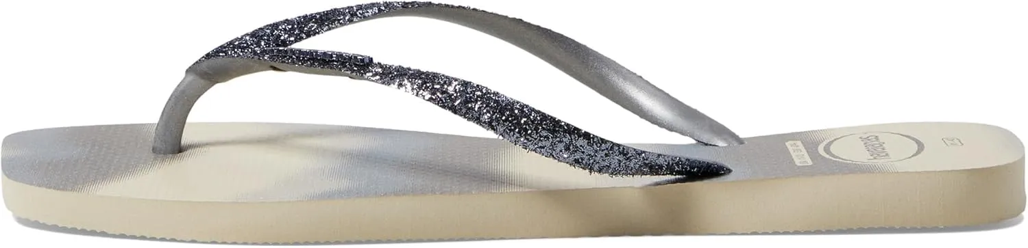 Havaianas Women's Slim Square Glitter Party flip-Flop-Sandals
