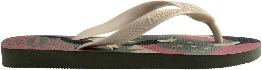 havaianas Women's Top Tropical Vibes Olive Green Flip-Flop