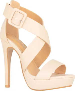 ILLUDE Women's High Heels Open Toe Ankle Strap Stilettos Platform Sexy Party Heeled Sandals – Cake