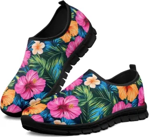 Indoor Outdoor Gym Sneakers Casual House Shoes for Women Classic Soft Breathable and Sweat-Absorbing Walking Loafers for Athletic Size 5.5-11.5 Black Sole