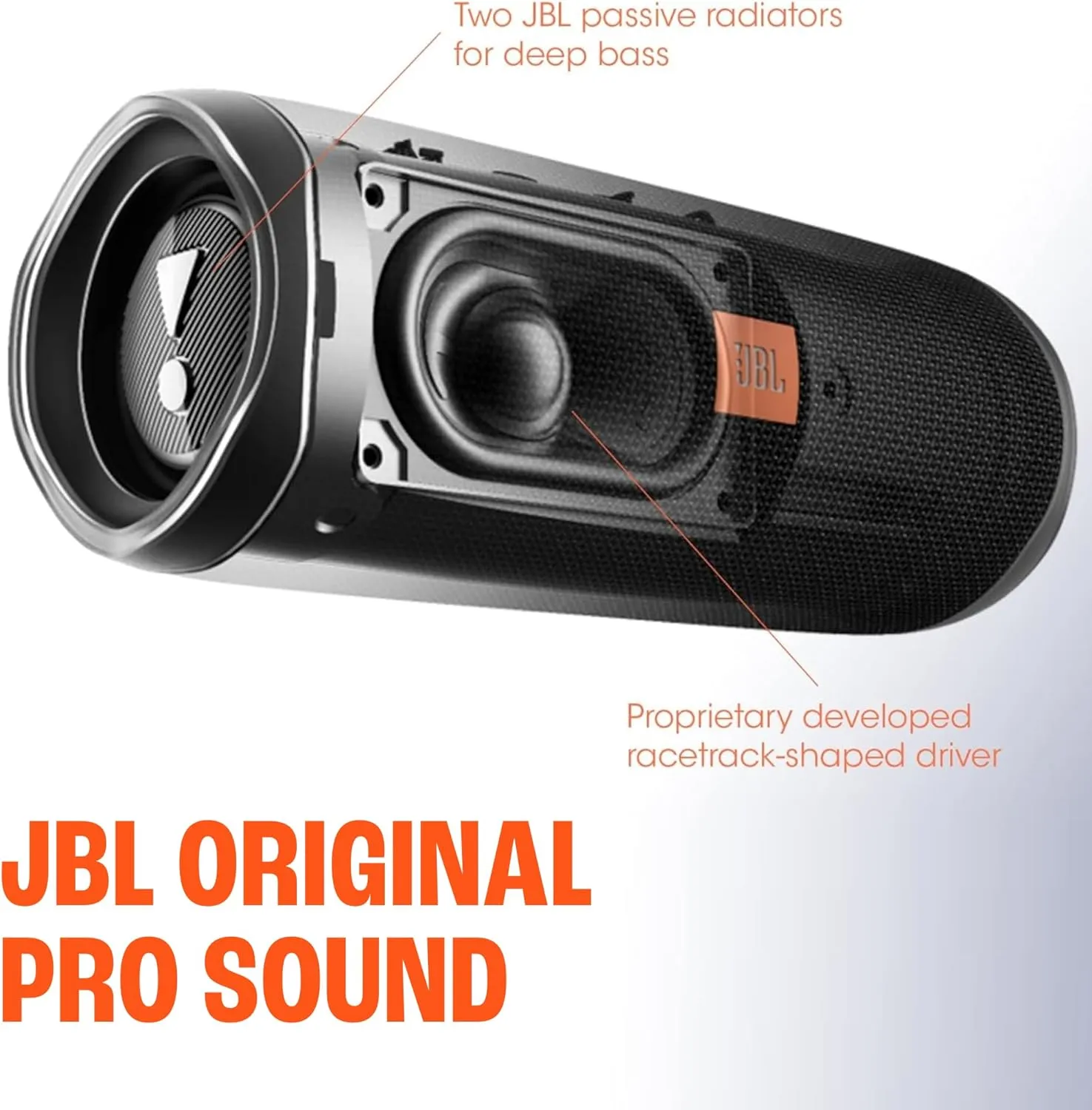 JBL FLIP 5, Waterproof Portable Bluetooth Speaker, White, 3.6 x 3.6 x 8.5