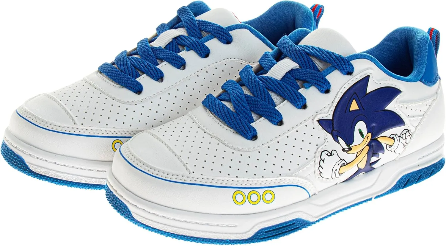 Josmo Sonic The Hedgehog Shoes - Kids Boys Slipon Athletic Tennis Lightweight Sneakers (Little Kid/Big Kid)