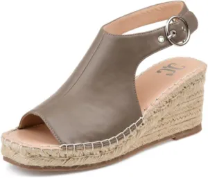 Journee Women's Crew Espadrille Wedge Sandals