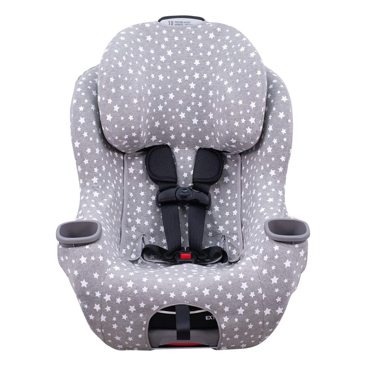 JYOKO Kids Cover Liner for car seat Compatible with Graco Extend2fit, 100% Cotton Made (White Star)