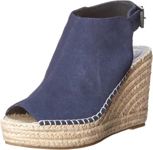 Kenneth Cole New York Women's Olivia Wedge Sandal, Navy, Numeric_8_Point_5