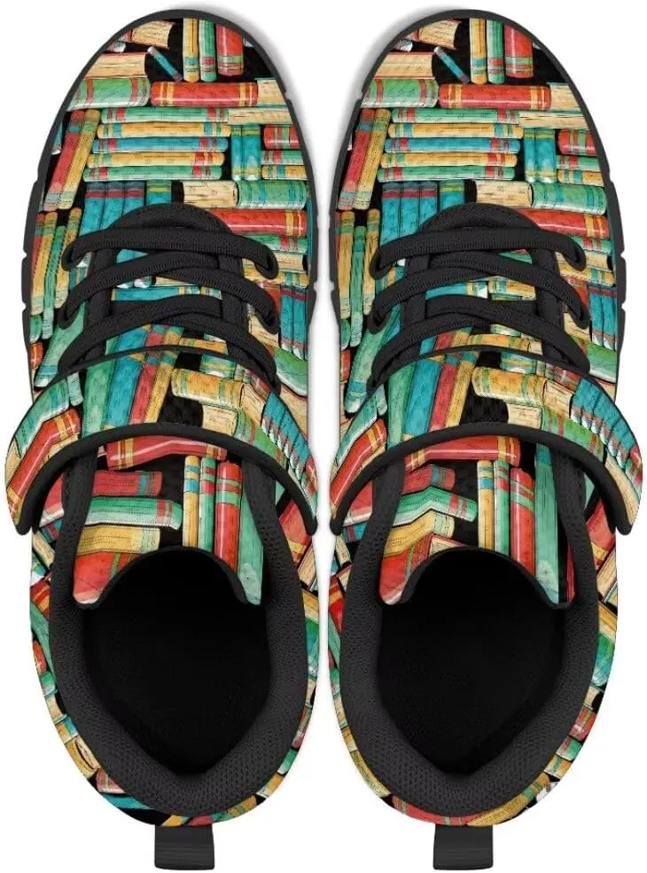 Kids Children Hook & Loop Closure Sneakers with One Strap Unisex Child Non Slip Lightweight Shoes