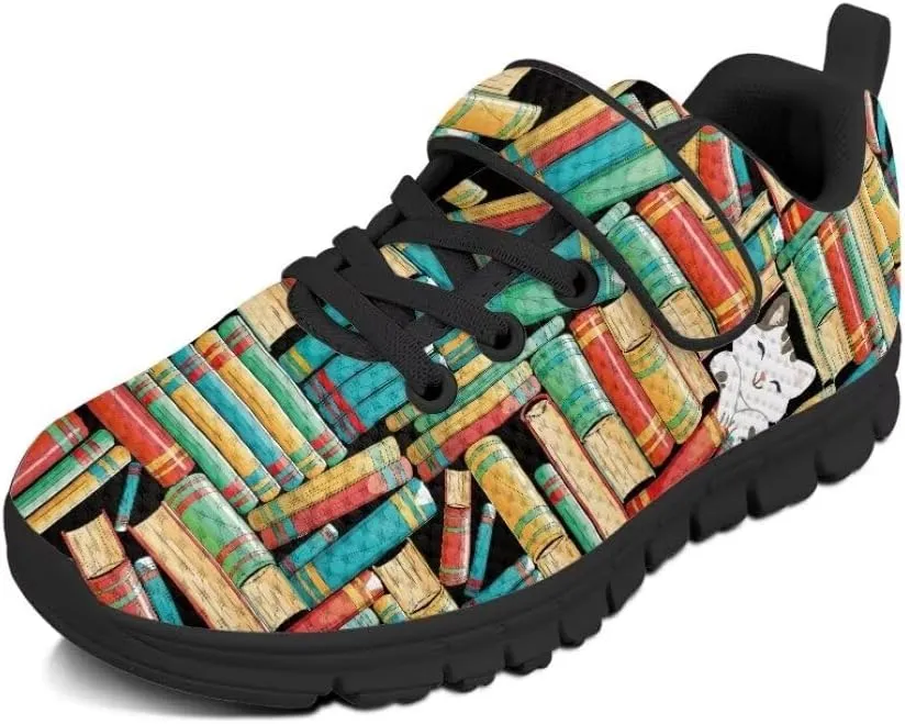 Kids Children Hook & Loop Closure Sneakers with One Strap Unisex Child Non Slip Lightweight Shoes