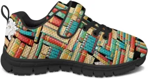 Kids Children Hook & Loop Closure Sneakers with One Strap Unisex Child Non Slip Lightweight Shoes