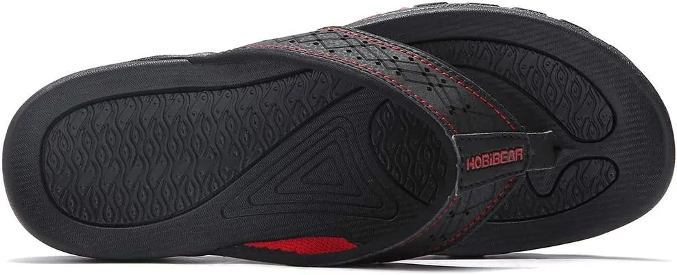 KIIU Mens Thong Sandals Indoor and Outdoor Beach Flip Flop