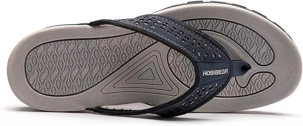 KIIU Mens Thong Sandals Indoor and Outdoor Beach Flip Flop