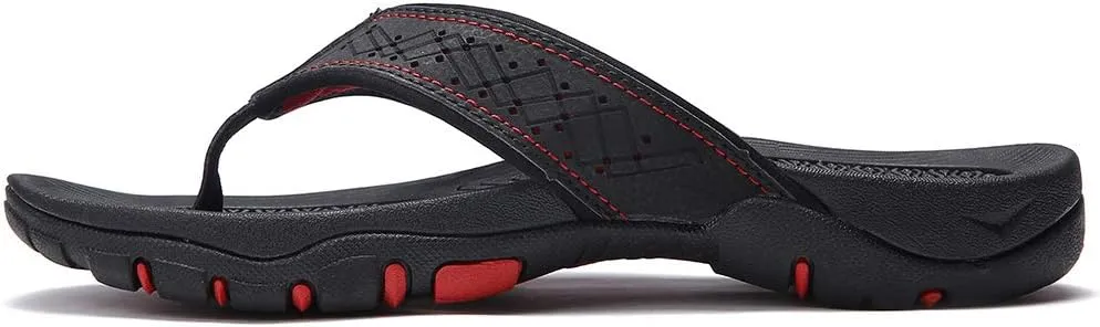 KIIU Mens Thong Sandals Indoor and Outdoor Beach Flip Flop