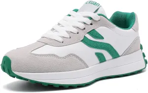 Ladies Retro Thick-Soled Casual Lightweight Sports Shoes - Classic Lace-up Anti-Slip Breathable Tennis Running Shoes