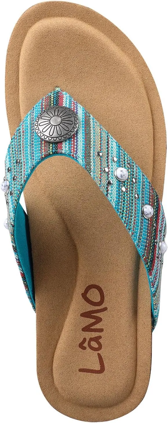 Lamo Women's Jovie Flip Flops for women – Durable Rubber and Cork Outsole, Breathable Microfiber Footbed for Superior Comfort, Stylish and Convenient womens flip flops