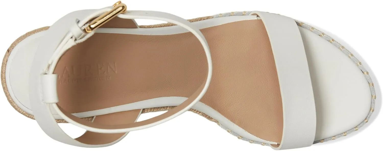 Lauren Ralph Lauren Women's Hilarie Calfskin Espadrille Platform