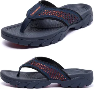 Limberun Mens Flip Flops Arch Support Comfort Orthotic Thong Sandals Open Toe Athletic Straps Orthotic Hiking Sport Outdoor Summer Beach Shoes
