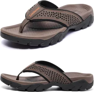 Limberun Mens Flip Flops Arch Support Comfort Orthotic Thong Sandals Open Toe Athletic Straps Orthotic Hiking Sport Outdoor Summer Beach Shoes