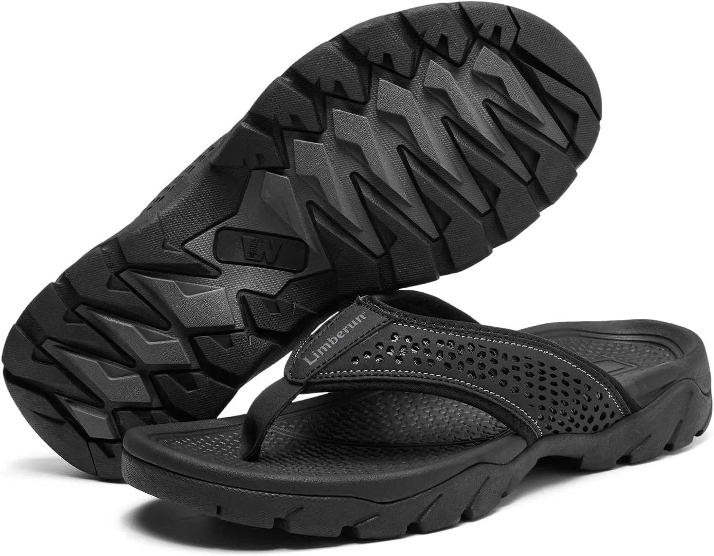 Limberun Mens Flip Flops Arch Support Comfort Orthotic Thong Sandals Open Toe Athletic Straps Orthotic Hiking Sport Outdoor Summer Beach Shoes