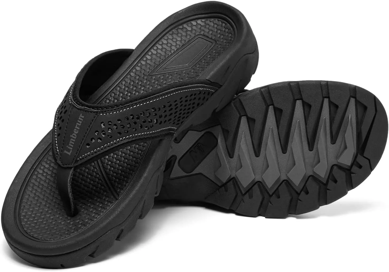 Limberun Mens Flip Flops Arch Support Comfort Orthotic Thong Sandals Open Toe Athletic Straps Orthotic Hiking Sport Outdoor Summer Beach Shoes