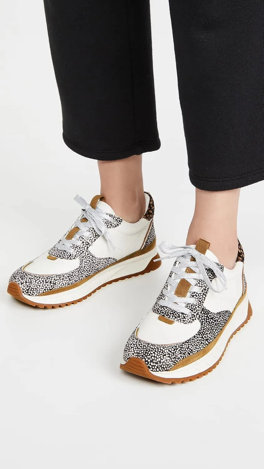 Madewell Women's Kickoff Trainer Sneakers in Neutral Colorblock Leather