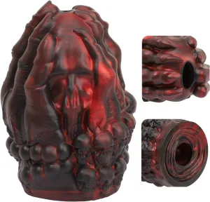 Male Masturbator Fantasy Stroker Sex Toys for Men, Silicone Doll Pocket Pussies Sleeve with Skulls & Devil's Hand, Open Ended Handjob Glans Training Penis Trainer, Adult Toy Punk Gag Gift for Couple
