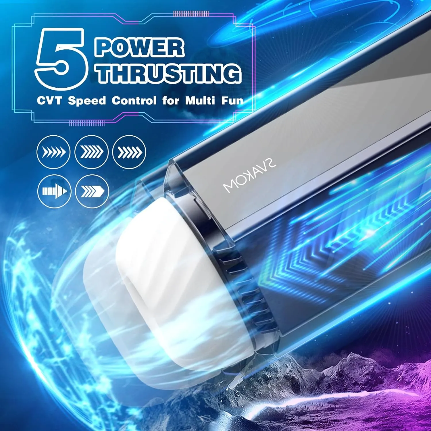 Male Masturbator Sex Toys for Men - SVAKOM Automatic Thrusting Squeezing Male Toy with One-Key Orgasm & CVT, Penis Trainner Pocket Pussy Sleeve Stroker Male Masterburbater Adult Toy