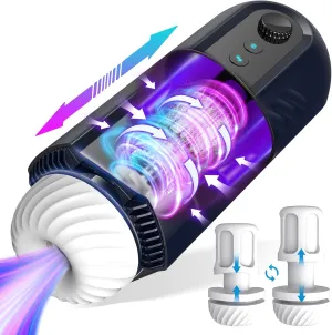 Male Masturbator Sex Toys for Men - SVAKOM Automatic Thrusting Squeezing Male Toy with One-Key Orgasm & CVT, Penis Trainner Pocket Pussy Sleeve Stroker Male Masterburbater Adult Toy