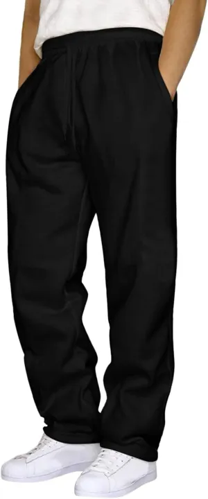 Men Cargo Combat Work Pant Sports Joggers Sweatpants Loose Fit Straight Leg Elastic Waist Chino Pants