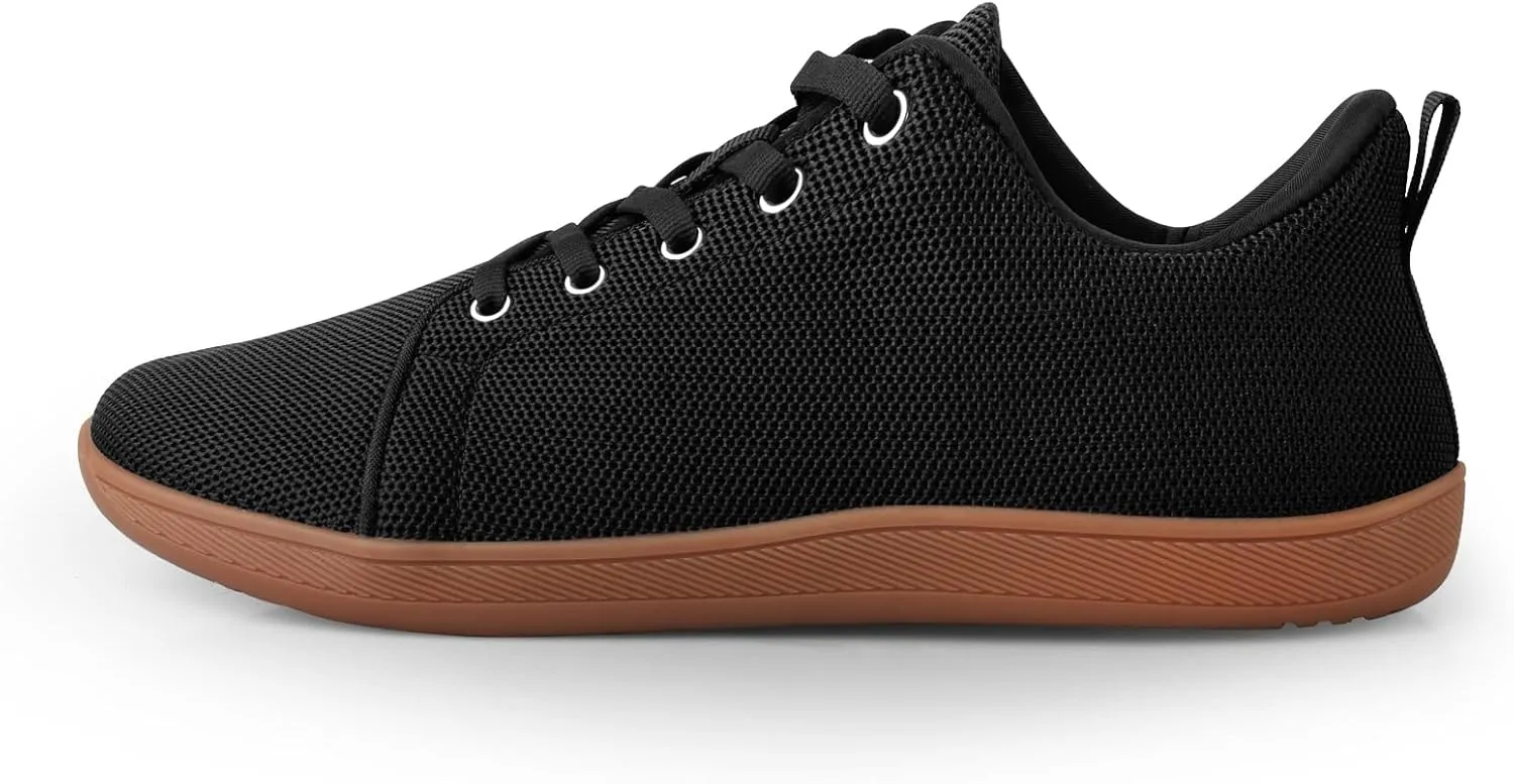 Men's Barefoot Shoes Minimalist Slip on Cross-Trainer Shoes Wide Toe Walking Shoes Zero Drop Sole Trail Running Sneakers Gym Workout Casual
