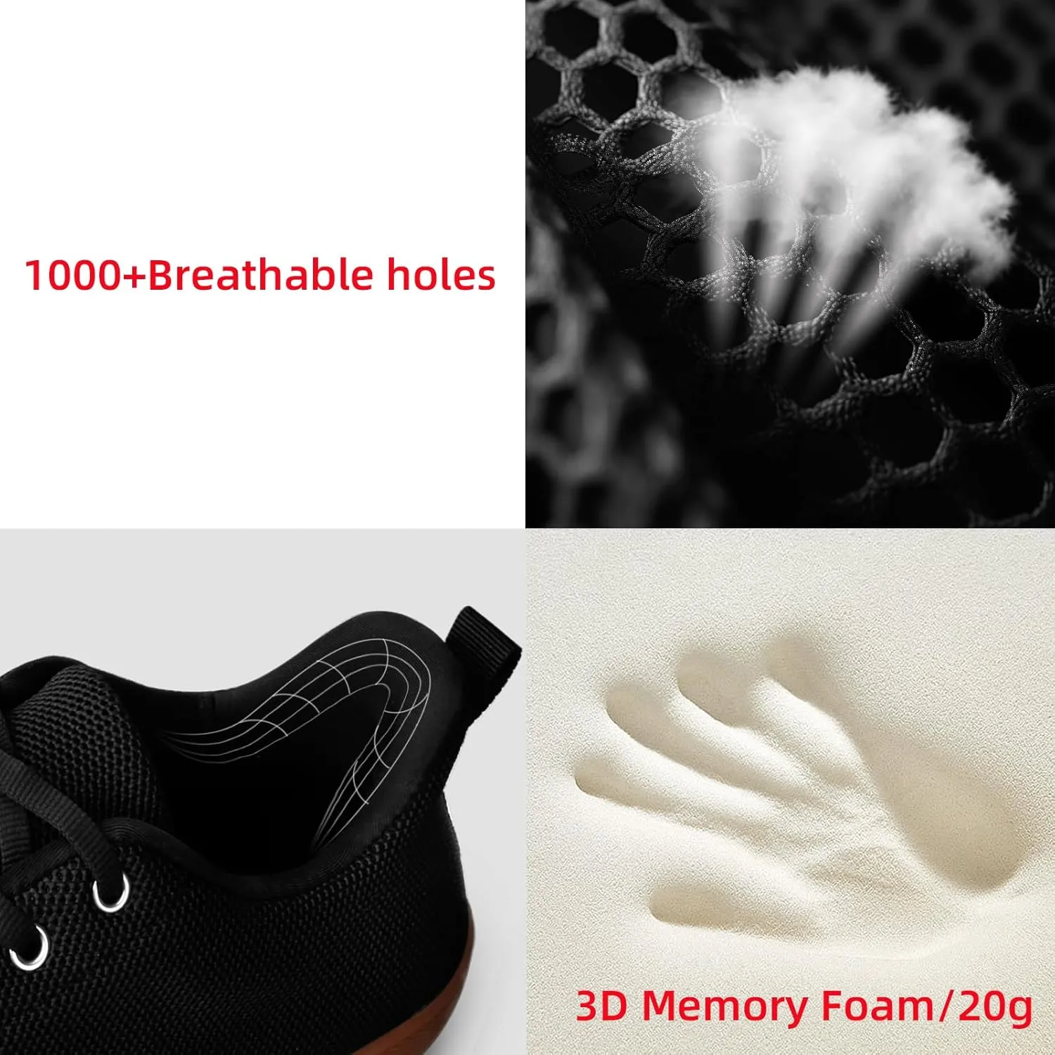 Men's Barefoot Shoes Minimalist Slip on Cross-Trainer Shoes Wide Toe Walking Shoes Zero Drop Sole Trail Running Sneakers Gym Workout Casual