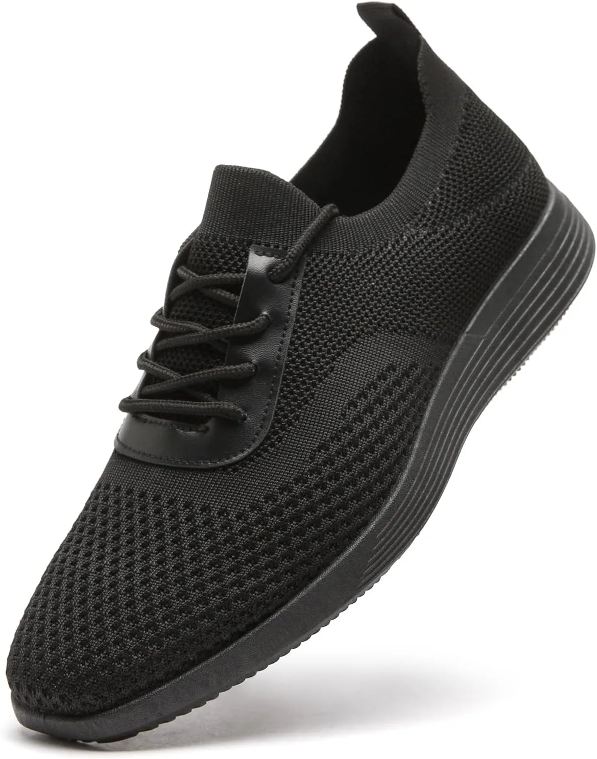 Mens Casual Oxfords Shoes Knit Men's Fashion Dress Sneakers Lightweight Breathable Business Walking Shoes Comfortable Tennis