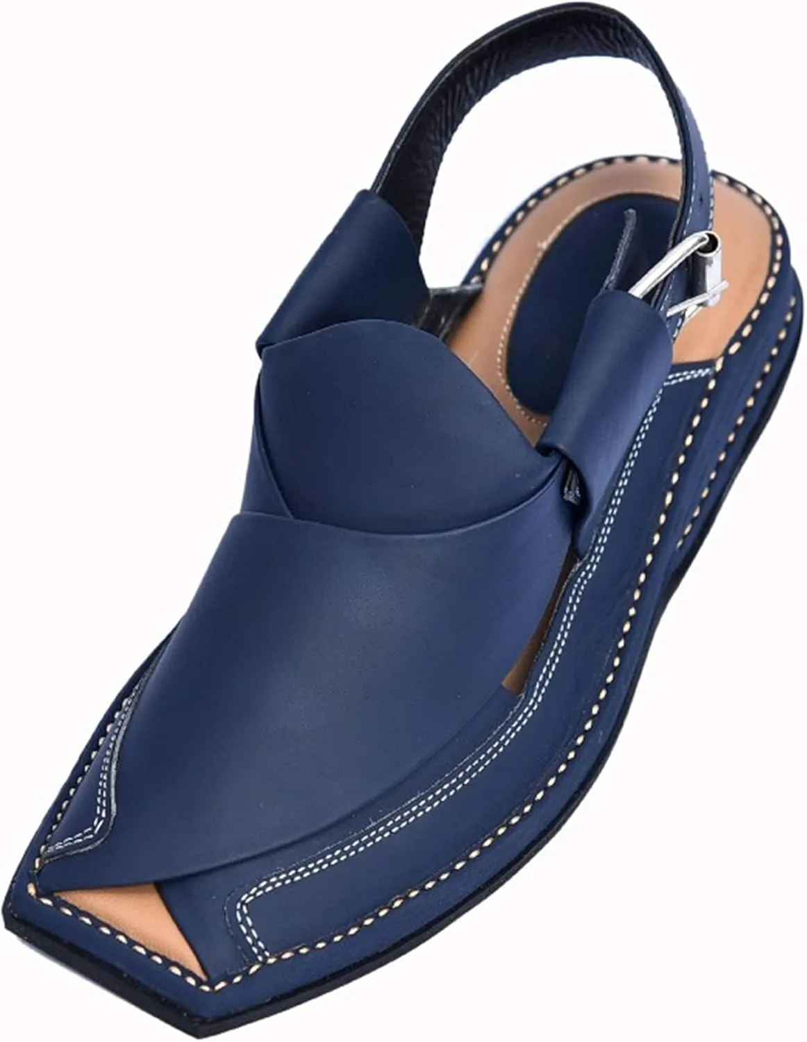 Mens Handmade Norozi Chappal with Double Sole - Real Leather Flip Flop Sandel - Sandalias Para Hombres