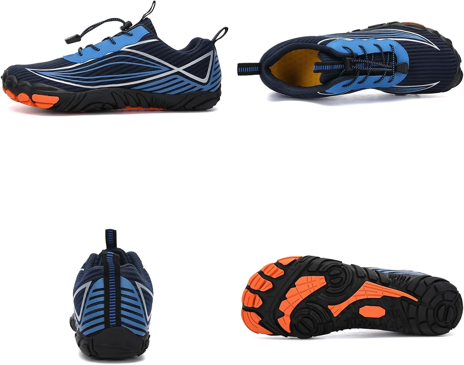Mens Womens Barefoot Trail Running Shoes Wide Toe Box Zero Drop Cross-Trainer Walking